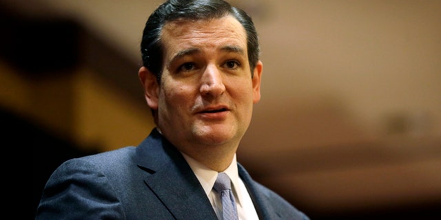 U.S. Sen. Ted Cruz, R-Texas, speaks at the Network of Iowa Christian Home Educators state Capitol day event, Tuesday, March 18, 2014, in Des Moines, Iowa. Cruz has made four trips to Iowa in eight months. (AP Photo/Charlie Neibergall)