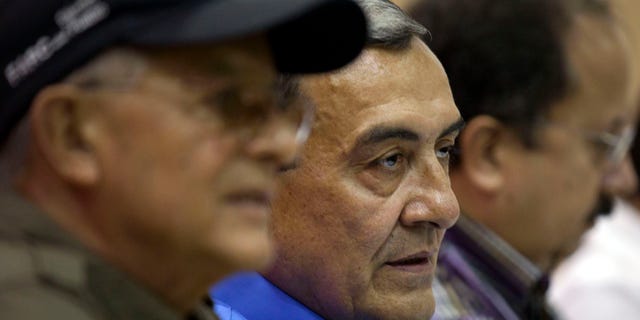 Sept. 6, 2012: Mauricio Jaramillo, a spokesman and top leader of the Revolutionary Armed Forces of Colombia, or FARC, attends a press conference with other FARC members in Havana, Cuba.
