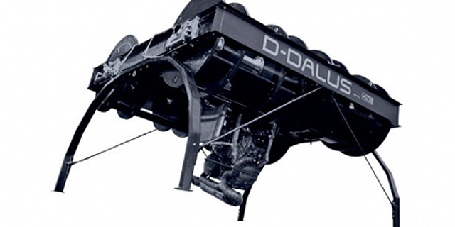 The D Dalus system uses four contra-rotating turbines for propulsion, rather than wings, rotating blades and jet engines.