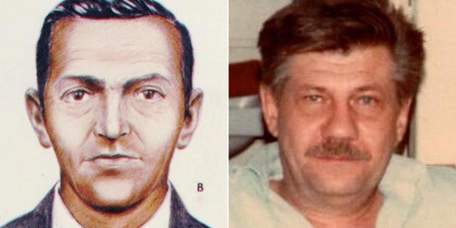 An FBI sketch of D.B. Cooper and Walter Reca during a rare visit home in 1984 during his clandestine years working in the Middle East.