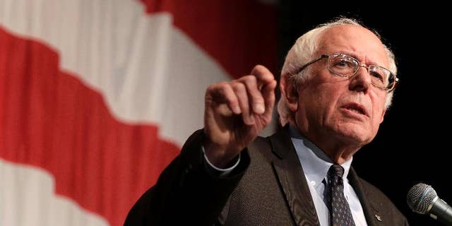 FILE - In this Aug. 14, 2015, file photo, Democratic presidential candidate Sen. Bernie Sanders, I-Vt., speaks at the at the Iowa Democratic Wing Ding at the Surf Ballroom in Clear Lake, Iowa. The Vermont senator sought to broaden his appeal with black voters Friday, Aug. 21, 2015, in speeches in South Carolina denouncing "institutional racism" in the American political and economic system. (AP Photo/Charlie Riedel, File)