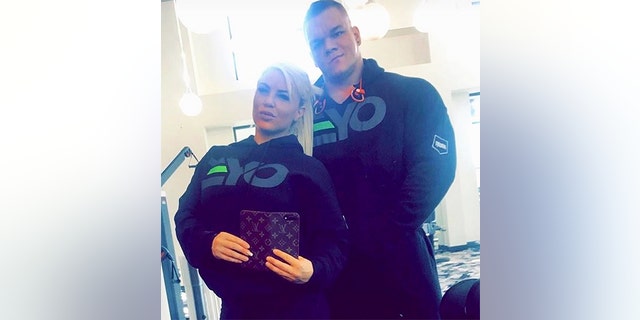 WWE star Dana Brooke with late boyfriend Dallas McCarver.