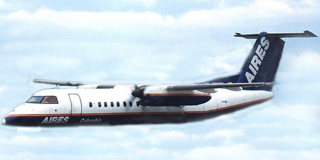 Image of a Dash 8 similar to the one that crashed in Colombia.