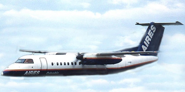 Image of a Dash 8 similar to the one that crashed in Colombia.