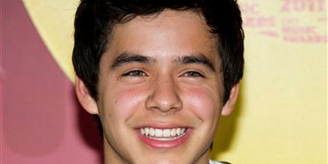 June 8, 2011: This file photo shows David Archuleta as he arrives at the 2011 CMT Music Awards in Nashville, Tenn.