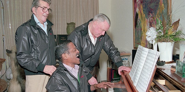 Frank Sinatra with the Rat Pack.