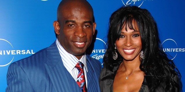 May 12, 2008: Deion Sanders and Pilar Sanders attend the NBC Universal Experience at Rockefeller Center in New York.