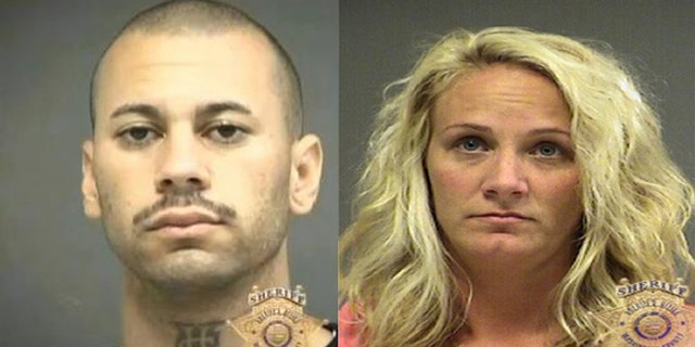 Jill Curry (R) was convicted to just over four years in prison for sneaking Jeng-Li Delgado-Galban (L) out of his prison cell to have sex in a supply closest when Curry worked as a jail technician in Oregon.