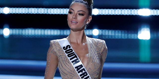 Miss South Africa Demi-Leigh Nel-Peters competes in the 66th Miss Universe pageant at Planet Hollywood hotel-casino in Las Vegas, Nevada, U.S. November 26, 2017.