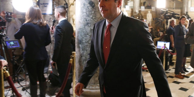 FILE PHOTO - Chairman of the House Intelligence Committee Devin Nunes (R-CA) arrives for the State of the Union address to a joint session of the U.S. Congress on Capitol Hill in Washington, U.S. January 30, 2018. REUTERS/Joshua Roberts