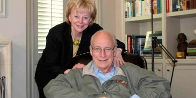 April 3, 2012: Former U.S. Vice President Dick Cheney and his wife Lynne are pictured at home in this family photograph.