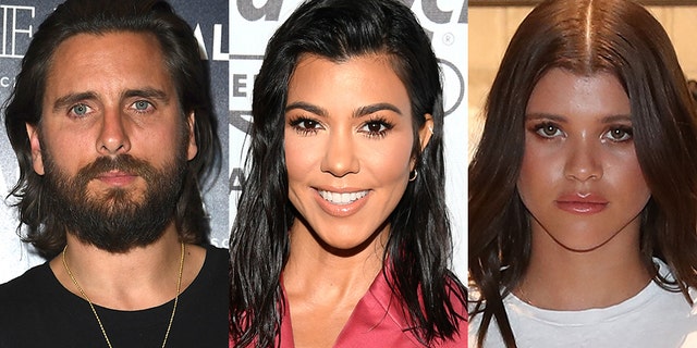 Scott Disick (left) got into a tense standoff with his ex Kourtney Kardashian (center) about his current girlfriend, model Sofia Richie.