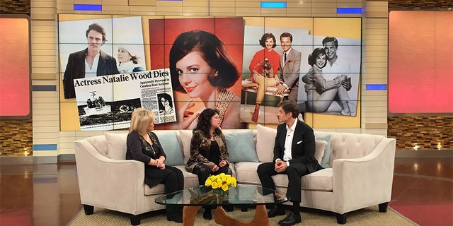 Dr. Oz (right), Lana Wood and Nancy Grace discussing the death of actress Natalie Wood.