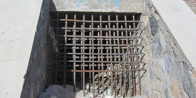 Shown here is a 'culvert denial system' -- a drainage grate meant to help prevent bomb attacks.
