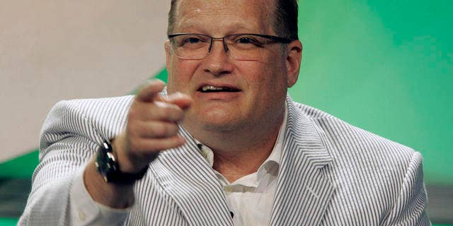 **FILE** Drew Carey talks during the CBS Summer Press Tour in Beverly Hills, Calif. in this file photo from July 19, 2007. Carey was tapped Monday July 23,2007 to replace silver-haired legend Bob Barker on the CBS daytime game show "The Price is Right." (AP Photo/Nick Ut-File)