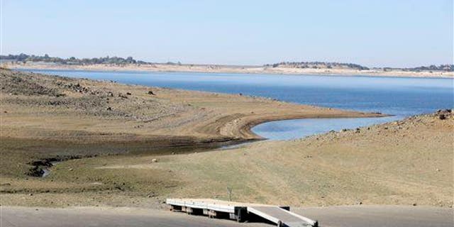 This October 2014 photo shows the impact of California's ongoing drought on Folsom Lake. In the year since, things have only gotten worse.