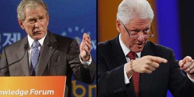 An event promoted as a "debate" between George W. Bush and Bill Clinton in New York City this February has been canceled, after both former presidents objected to the way the forum was hyped. (Reuters)