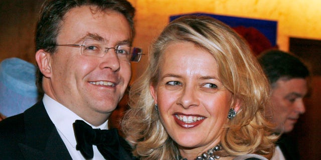 Dec. 2008 FILE: Dutch Prince Johan Friso, left, and his wife Mabel, as they arrive for a gala dinner in honor of Nobel Peace Prize laureate Martti Ahtisaari, former President of Finland.