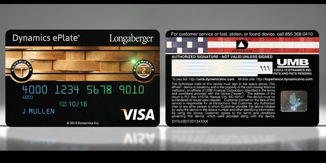 A high-tech magnetic strip from Dynamics is buried within the credit card, meaning the company can change the strip's color -- or print patterns on it.