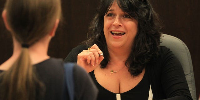 LOS ANGELES, CA - SEPTEMBER 28: Author E. L. James attends the E. L. James Book Signing For "50 Shades Of Grey" at Barnes & Noble bookstore at The Grove on September 28, 2012 in Los Angeles, California. (Photo by Frederick M. Brown/Getty Images)