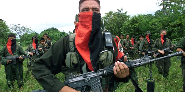 National Liberation Army (ELN) soldiers in the Arauca province of Colombia.