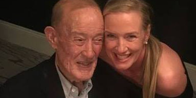 Earl F. Brosnahan Jr, left, reportedly died on Wednesday. He was 89. He is seen here pictured with his daughter, Eve Brosnahan Brisley.