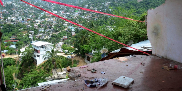 Aug 21, 2013: The wall of a home is missing after it fell during an earthquake in Acapulco. The U.S. Geological Survey said the quake had a magnitude of 6.2 and was centered on the Pacific coast, near the resort of Acapulco.