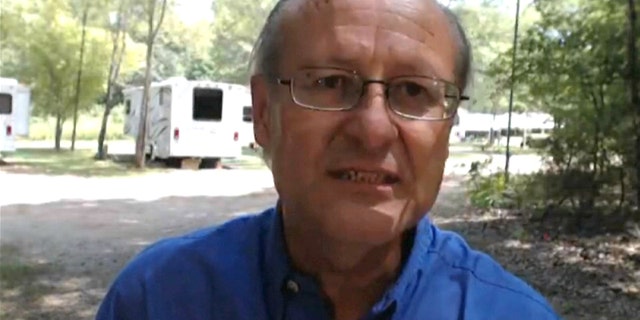 This frame grab image from video shows David Writebol interviewed in Charlotte, N.C., Wednesday, Aug. 13, 2014.(AP Photo)
