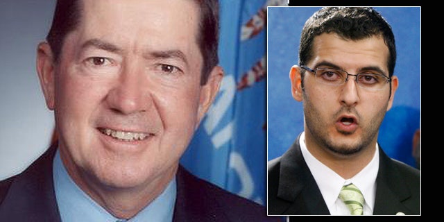 Oklahoma Attorney General Drew Edmondson, left, is accused of failing to respond to a lawsuit filed by Muslim rights activist Muneer Awad seeking to block the state's voter-approved law banning Islamic law in state courts.