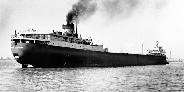 FILE 1959: The Great Lakes freighter Edmund Fitzgerald, which disappeared Nov. 10, 1975, in a storm on Lake Superior.