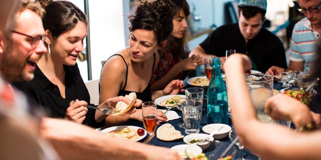 An EatWith group sharing a Middle Eastern brunch in Manhattan.