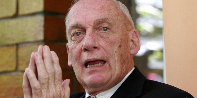 FILE - In this March 23, 2007, file photo, Robert White, former U.S. ambassador to El Salvador, speaks during a news conference in San Salvador. White died Tuesday Jan. 13, 2014, of cancer. He had spent 25 years in the U.S. Foreign Service and was ambassador to El Salvador from 1980-81. (AP Photo/Luis Romero, File)