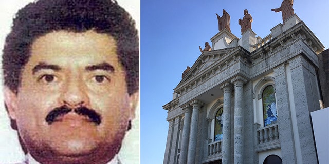 It is not known for sure but this is thought to be the tomb of Juan Jose Esparragoza Moreno, 'El Azul', a key Sinaloa Cartel capo said to have died of a heart attack in June 2014 but believed by many to still be at large