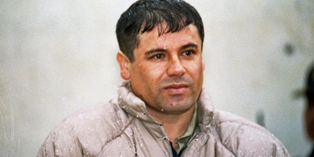 June 10, 1993: In this file photo, Joaquín Guzmán Loera, alias
"El Chapo Guzmán" is shown to the press after his arrest at the high security prison of Almoloya de Juárez, outskirts of Mexico City.