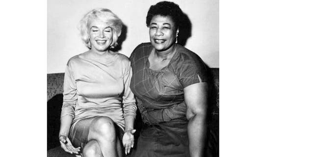 Ella Fitzgerald and Marilyn Monroe in 1961.