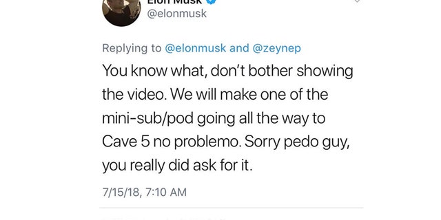 Tech billionaire Elon Musk deleted a tweet calling a rescuer of the 12 boys from a Thailand cave a pedophile. (Twitter)