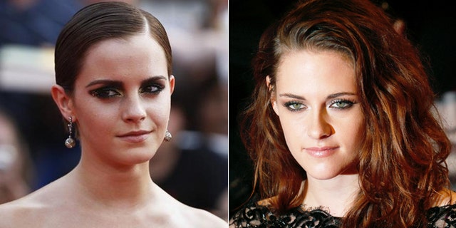Emma Watson, left, and Kristen Stewart, right.