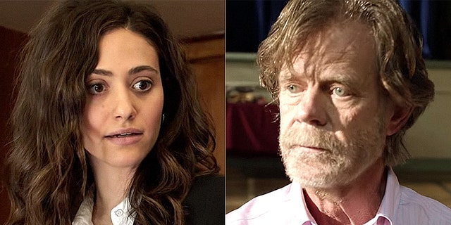 "Shameless" actors Emmy Rossum, left, and William H. Macy, right.