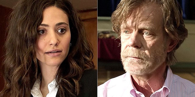 "Shameless" actors Emmy Rossum, left, and William H. Macy, right.