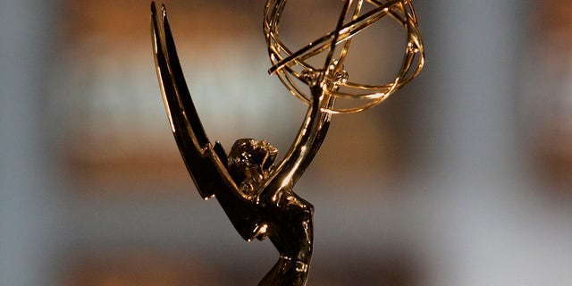 A close up of the Emmy Awards statuette in North Hollywood, California. (Photo by Vince Bucci/Getty Images)