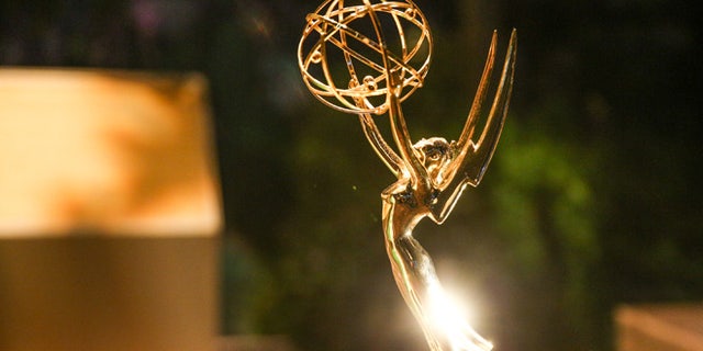 An Emmy statuette is displayed inside the Governor's Ball at the 2016 Primetime Emmy Awards Press Preview Day at the Los Angeles Convention Center on Wednesday, Sept. 14, 2016, in Los Angeles. (Photo by Rich Fury/Invision/AP)