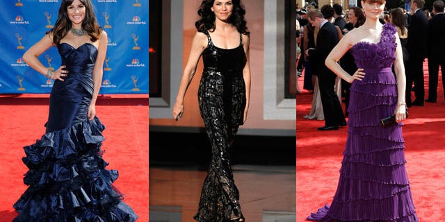 Lea Michele, Julianna Marguiles and Emily Deschanel wore some of the top trends on the Emmy's red carpet.