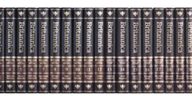 FILE: Volumes of the Encyclopaedia Britannica.
