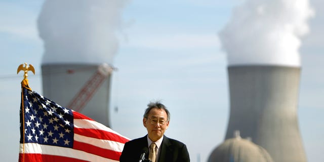 U.S. Secretary of Energy Secretary Steven Chu speaks during a visit to the Vogtle nuclear power plant Wednesday, Feb. 15, 2012, in Waynesboro, Ga. Chu's visit to east Georgia comes a week after the Nuclear Regulatory Commission approved a license for the Southern Co. to build a third and fourth reactor at Plant Vogtle. They will be the first commercial reactors built in the U.S. in more than 30 years. 