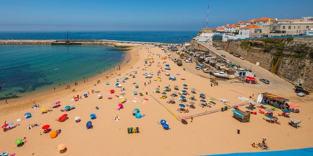Their bodies were found by a beach cleaner on Tuesday morning and a cell phone was found at the top of the wall