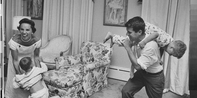 Ethel and Robert Kennedy with their children (Getty)