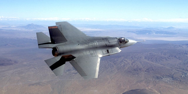 This undated photo provided by Northrop Grumman Corp., shows a pre-production model of the F-35 Joint Strike Fighter.