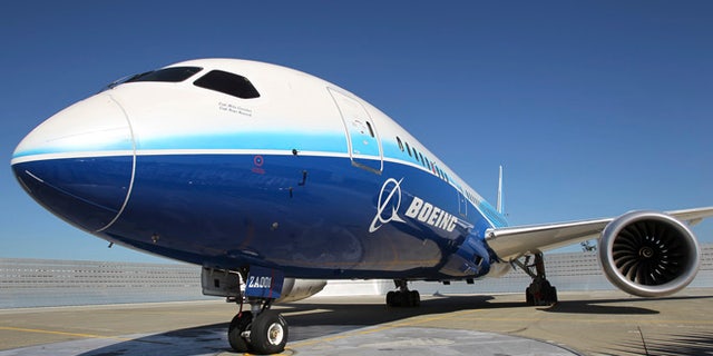 Aug. 26, 2011: A 787 Dreamliner sits on the tarmac at Boeing Commercial Airplanes manufacturing facilities at Paine Field, Everett, Washington during the jetliner's certification event.
