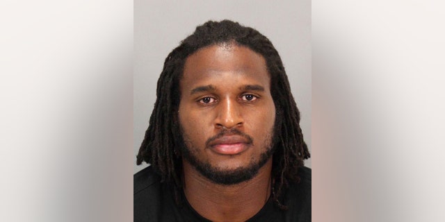 San Francisco 49er defensive end Ray McDonald is seen in an undated photo provided by the San Jose Police Department. McDonald, 29, was arrested early Sunday, Aug. 31, 2014 by San Jose Police on felony domestic violence charges. San Jose police Sgt. Heather Randol says McDonald was taken into custody after officers responded to a home in an upscale neighborhood. (AP Photo/San Jose Police Department)