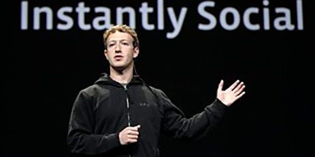 April 21: Facebook CEO Mark Zuckerberg delivers a keynote address at a conference in San Francisco.